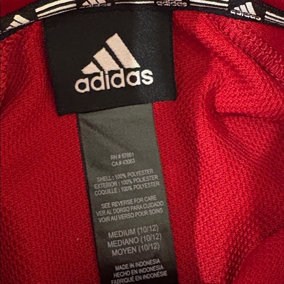 NWT [adidas] Nebraska Cornhuskers NCAA 1/4 Zip Pullover Sweatshirt Youth M 10/12 - Picture 10 of 12